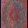 “Núcleo” (“Nucleus”, circa 1980). Oil pastel on typing paper.